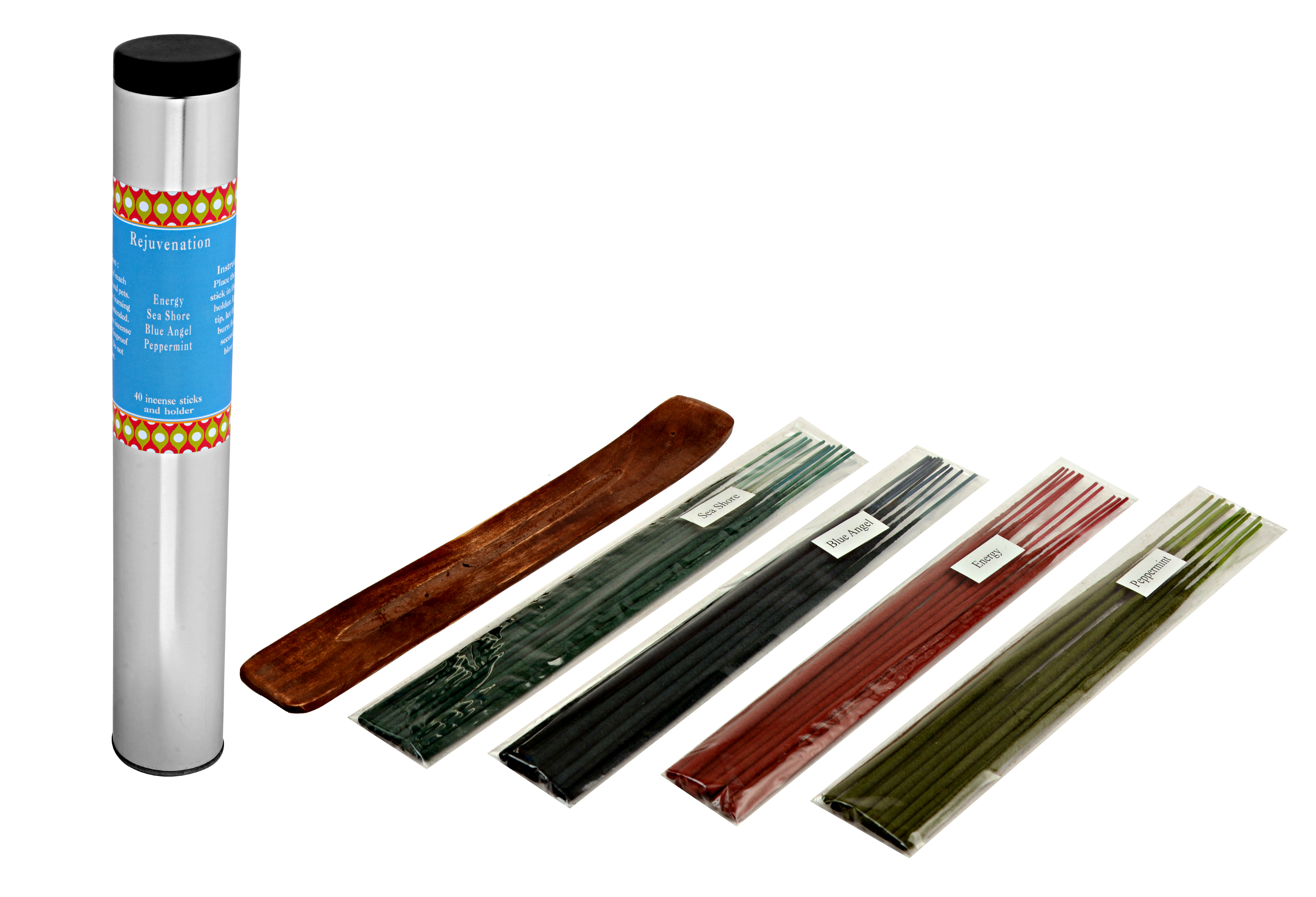 Rejuvenation-40 Incense Sticks Tin Can in a Decorative Tissue Bag (A-1027/A)